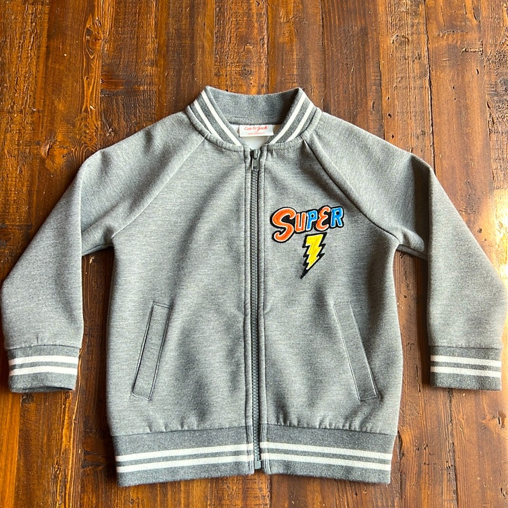 Cat & Jack Boys 3T Knit Bomber Jacket